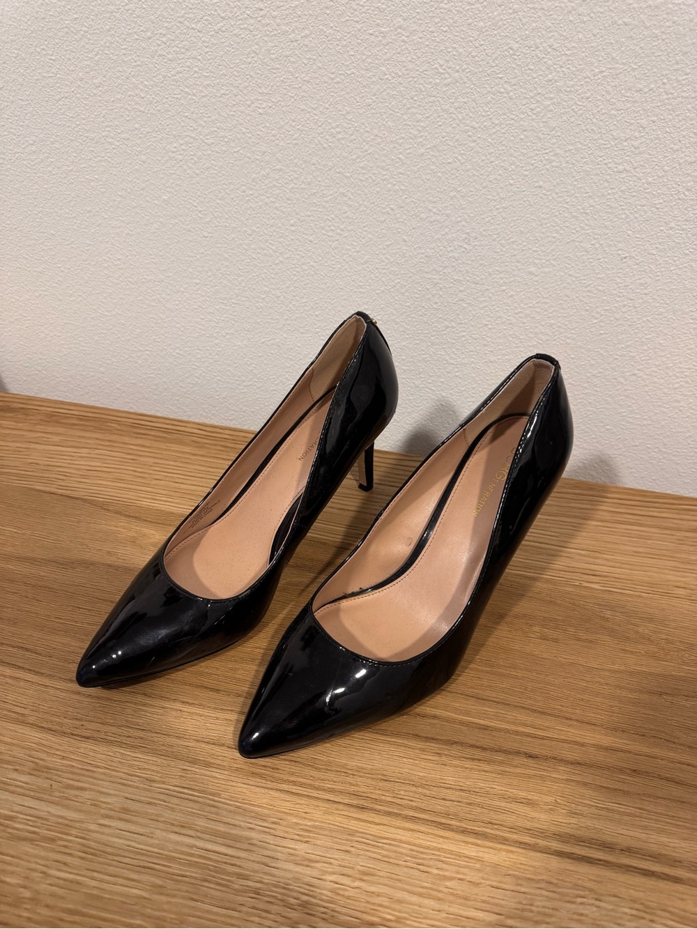 Classic Black Patent Pointed-Toe Pumps - Women